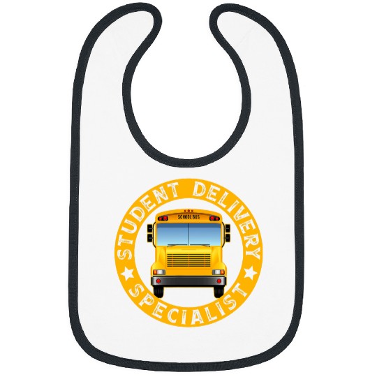 Student Delivery Specialist Graphic Funny School Bus Driver Bibs