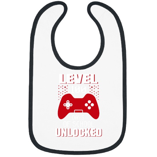 Video Gamer Student 100th Day Teacher 100 Days of School 9 Bibs