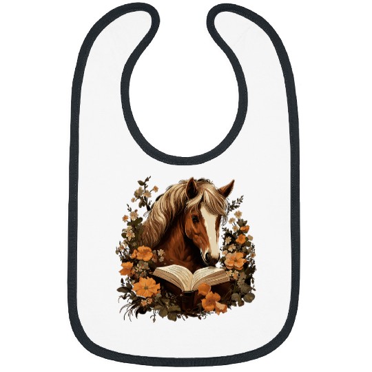 Cottagecore Horse Reading Aesthetic Book Outfit for Women Bibs
