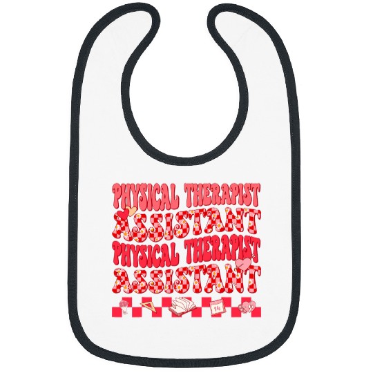 Physical Therapist Valentines Day Women Physical Therapy Bibs