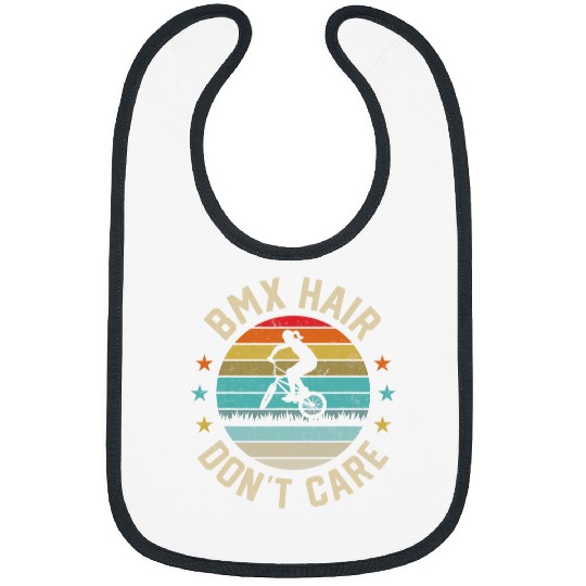 BMX Hair Dont Care Motocross Bike Rider Racing Bicycle Gift Bibs