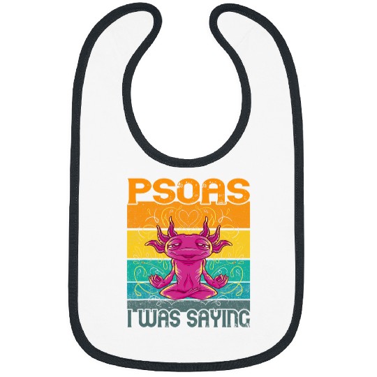 Psoas Axolotls Retro Massage Therapy Physical Therapist Bibs