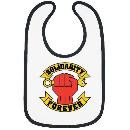 Solidarity Forever Raised Fist Labor Union Worker Rights Bibs