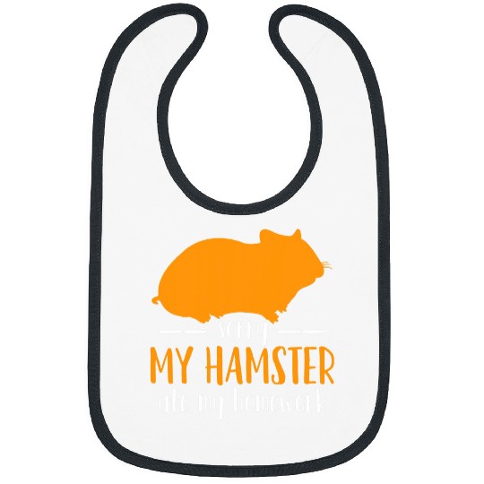 Hamster Back to School Student Homework Bibs