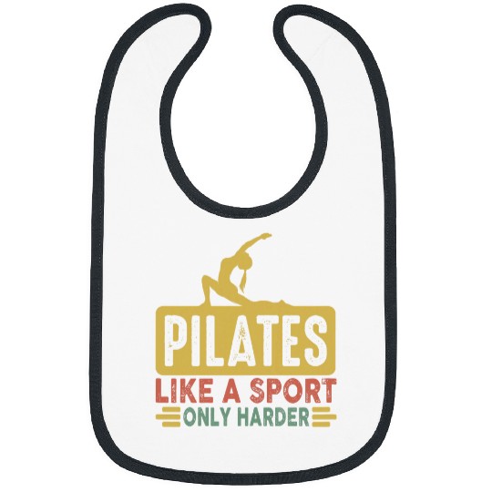 Womens Funny Instructor Pilates Exercise Lover Yoga Teacher Class Bibs