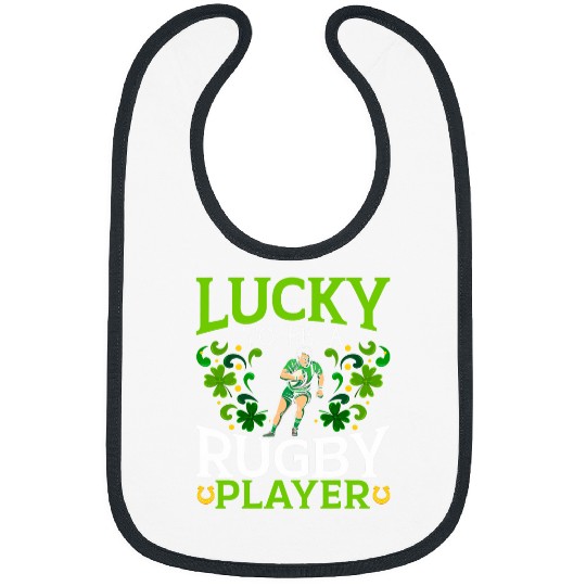 Lucky To Be A Rugby Player St Patricks Day Bibs