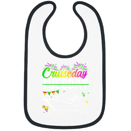 Cruiseday Mardi Gras Celebrations Parade Boat Fat Tuesday 7 Bibs