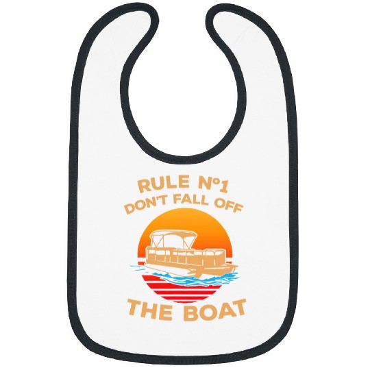 Dont Fall Off The Boat Pontoon Boating Sea Life Bibs