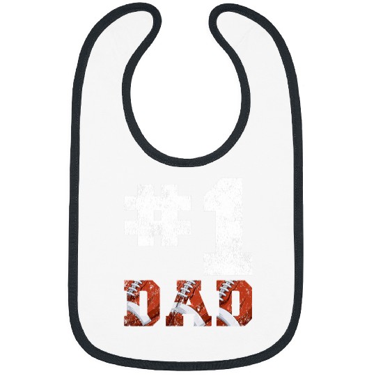 Mens vintages 1 Dad Number One 1 Rugby Dad Fathers Day Bibs