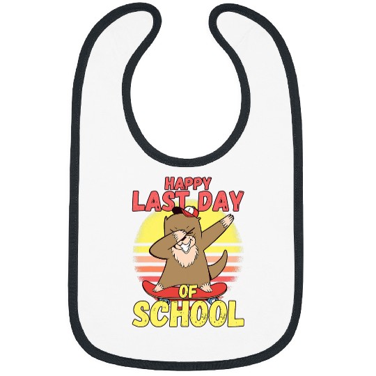 Happy Last Day of School Student Teacher Graduation Otter Bibs