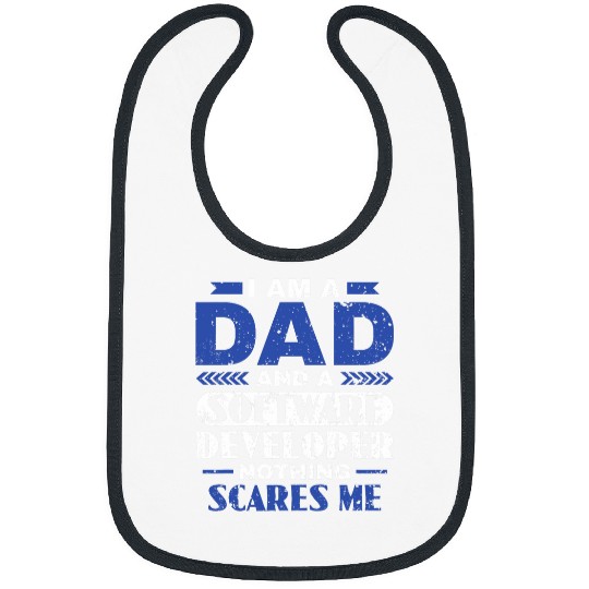 Software Developer Dad Computer Programmer Coding 1 Bibs