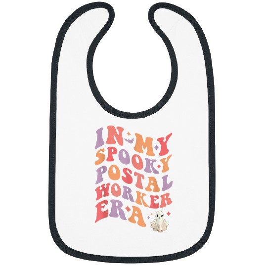 In My Spooky Postal Worker Era Halloween Funny Postal Worker Bibs