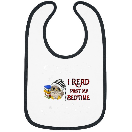 I Read Past My Bedtime Owl Reading Book Bookworm Bibs