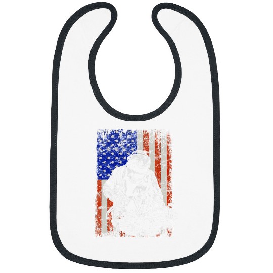 Welder Welding Metal Fabricator Weld USA Flag 4th Of July Bibs