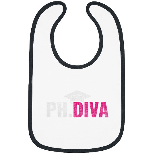 Womens PhDiva PHD Student Graduation Degree Med Law School Bibs