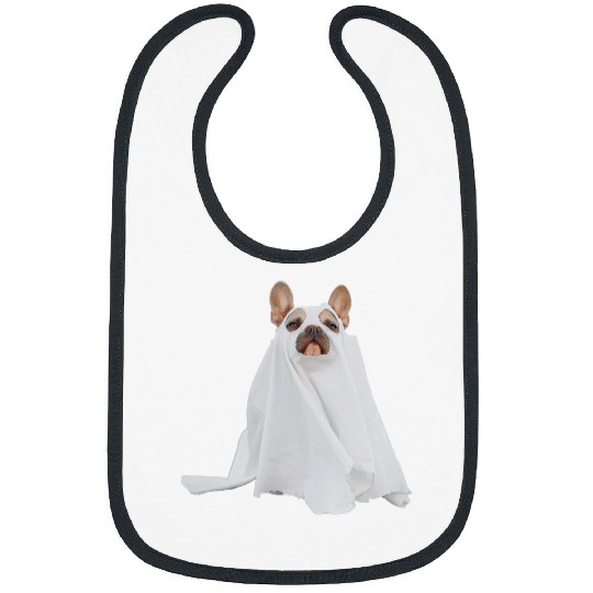 Pug Puppy Halloween Costume Veterinarian ghosts Pug Mama Dad Bibs