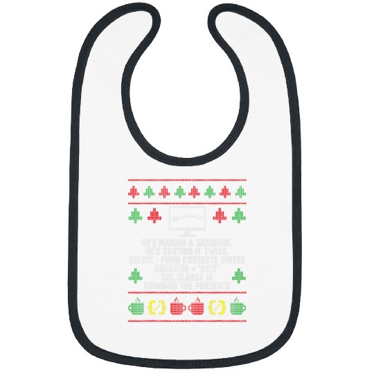 Software Developer Computer Coding Programmer Ugly Christmas Bibs