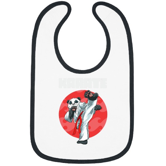 Funny Karate Panda 2 Bibs
