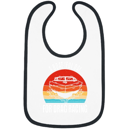 Drag Boat Racing Speedboat Racer Race Boating Motorboat 1 Bibs