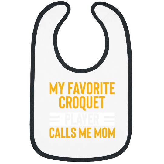 Croquet Lawn Game Croquet Player Mothers Day Mom Bibs