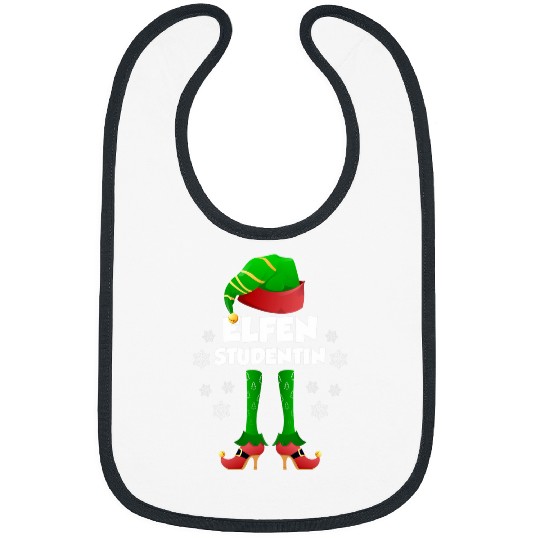 Womens Student Elf Family Outfit Christmas Elf Bibs