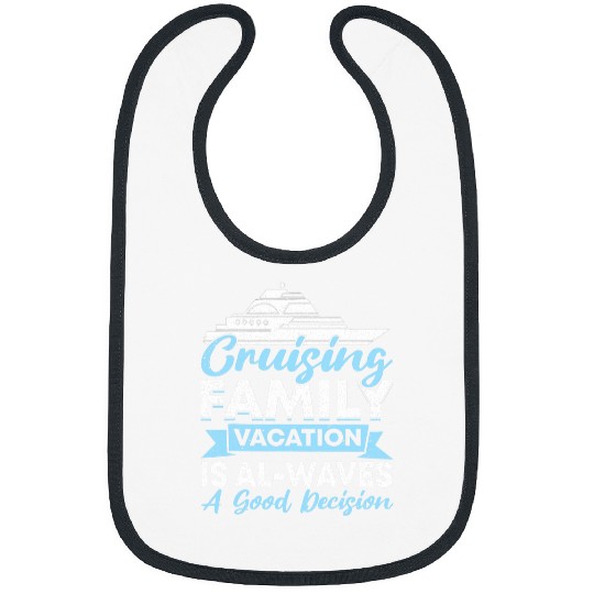 Cruising Travel Vacation Boat Cruise Ship 1 Bibs