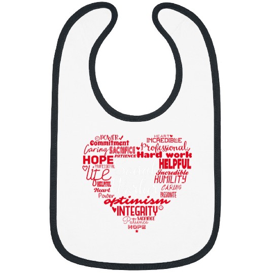 Social Worker Word Tag Cloud Social Work Service Caseworker Bibs