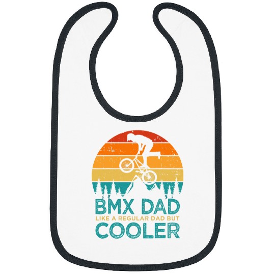 Mens vintages BMX Dad Like A Regular Dad But Cooler Fathers Day Bibs