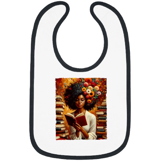 Melanin Queen Afro WomenEducated Reading Book Black History 1 Bibs