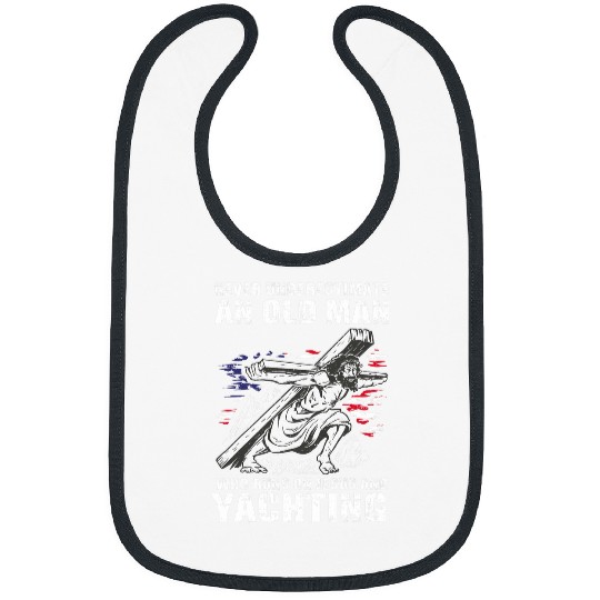 Mens Yachting Dad Christian Boat Grandpa Bibs