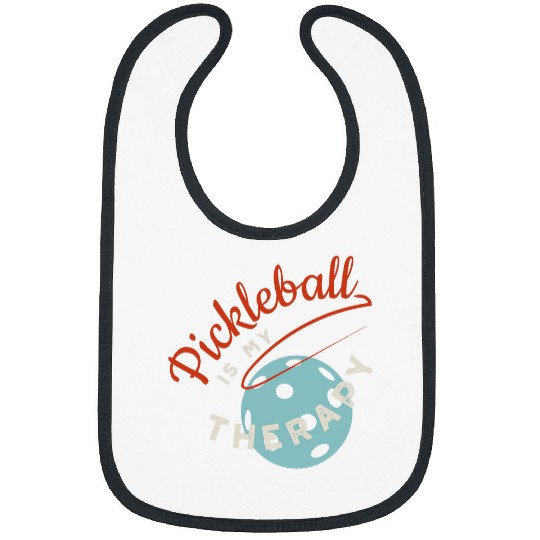 Funny Pickleball Is My Therapy Pickleball Player Humor Bibs