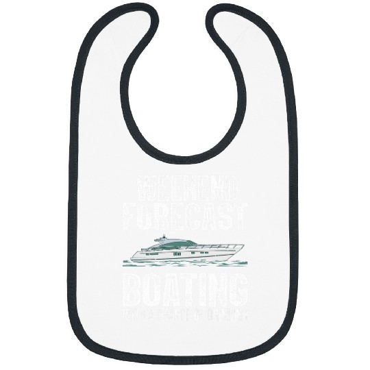 Cute Boat Drinking Art For Men Women Boating Pontoon Captain 1 Bibs