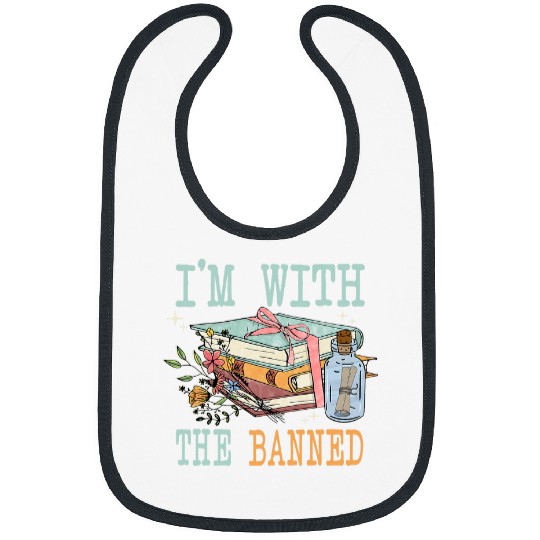 Book Lovers Im With The Banned Books 1 Bibs