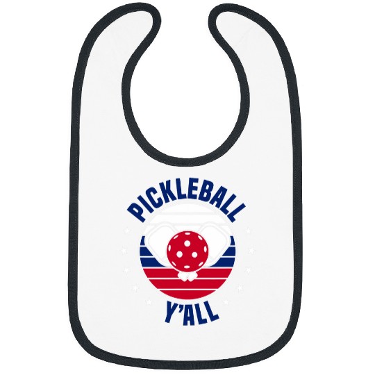 Funny Texas Sport Pickleball Player Pickleball YAll Bibs