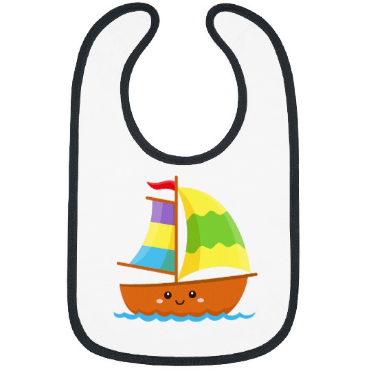 Cute Boat Sailboat Kids Toddler Boys Girls Sailboats Sailing Bibs