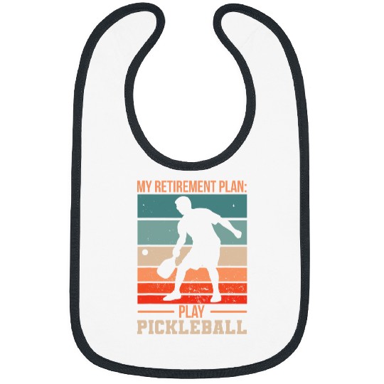 Funny Pickleball My Retirement Plan Play Pickleball Bibs
