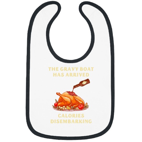 Funny Thanksgiving Turkey Gravy Boat Lovers Bibs