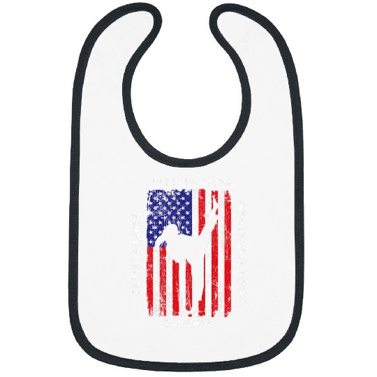 Taekwondo Martial Arts American Flag Gifts Women Girls Kids Bibs