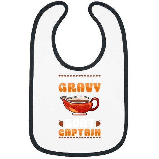 Funny Thanksgiving Gravy Boat Captain Ugly Sweater Yam Party Bibs
