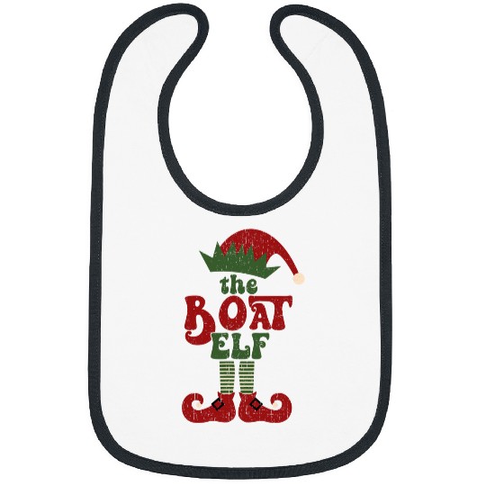 Boat Elf Family Matching Group Christmas Bibs