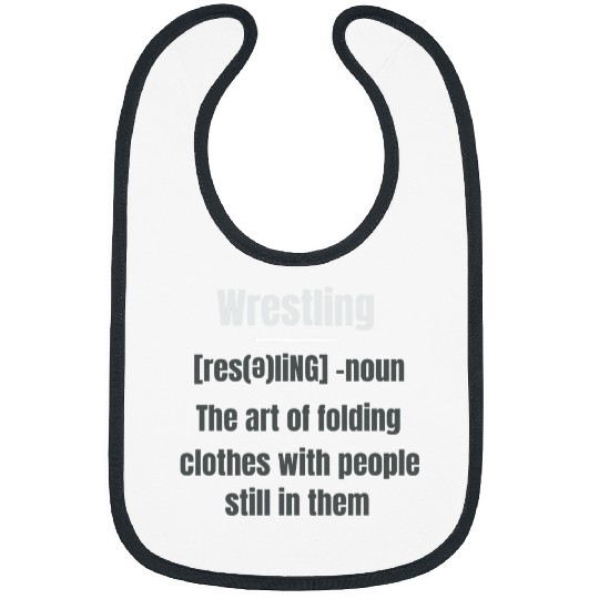 Wrestling Definition cool design Bibs