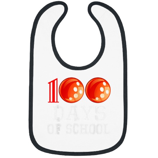 100 Days Of School Bowling 100th Day Of School Sport Lover 2 Bibs