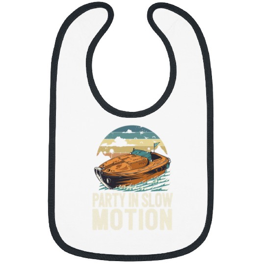 Motorboat Drinking Party In Slow Motion Pontooning Lake Life 1 Bibs