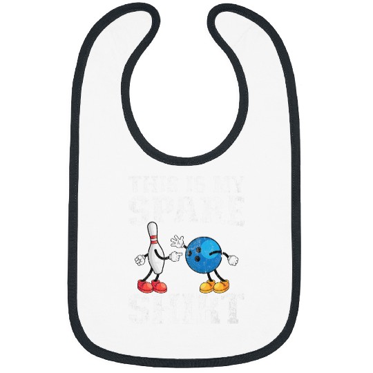 Bowling Lover Bowler Bowling Team Novelty This is My Spare Bibs