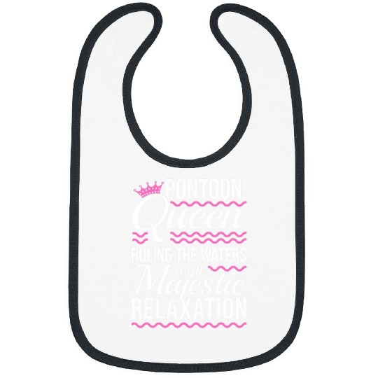 Pontoon Queen I Wife Pontoon I Relaxed Girl Pontoon Bibs