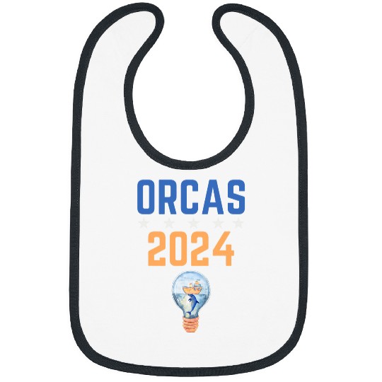 Orcas 2024 Sinking Boat Funny Orca Politics Election Bibs