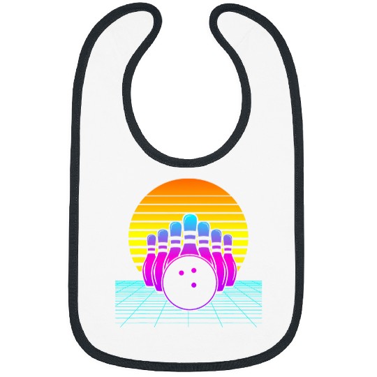 1980s Retro Style Bowler Team 80s Bowling Bibs