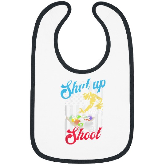 Shut Up and Shoot Billiard 8 Ball Pool Player Bibs