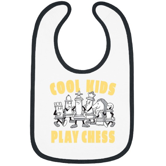 Cool Kids play chess pieces for children Bibs