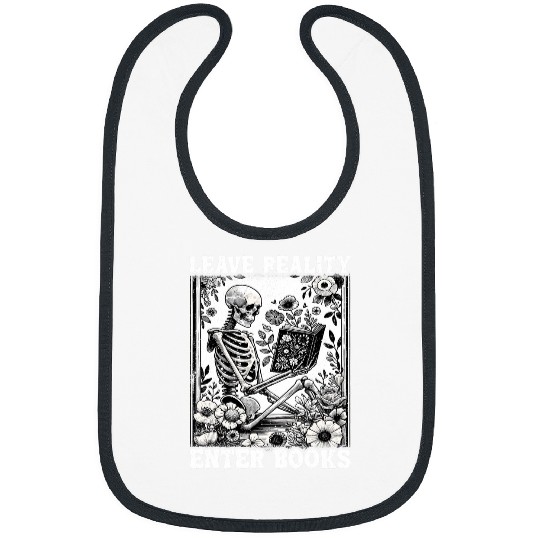 Skeletons Reading Book Leave Reality Enter Books 1 Bibs